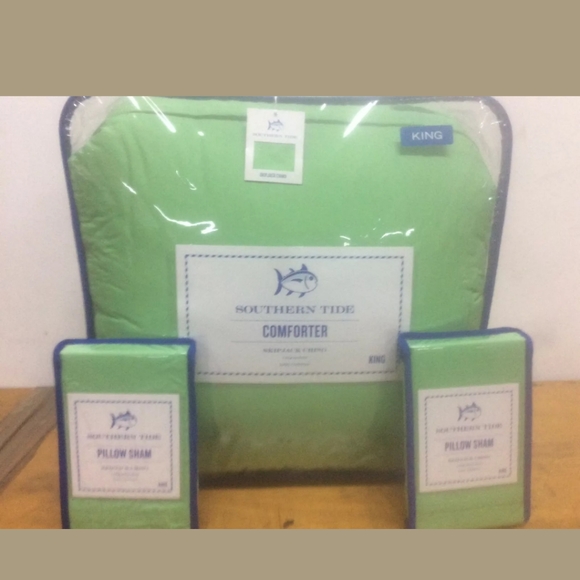 New Southern Tide King 3pc Comforter set SkipJack - Picture 2 of 5